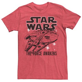 Men's Star Wars Force Awakens Space Falcon Tee