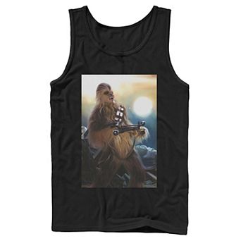Men's Star Wars Chewbacca Crossbow Portrait Painting Tank Top
