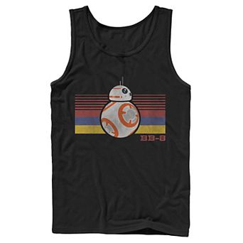 Men's Star Wars BB-8 Retro Stripes Episode 7 Tank Top