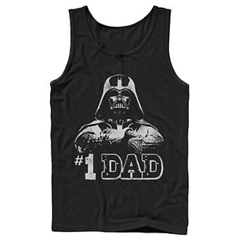 Men's Star Wars Vader #1 Dad Vintage Father's Day Tank Top