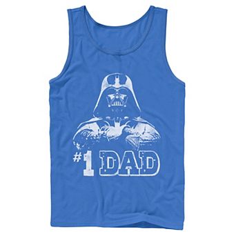 Men's Star Wars Vader #1 Dad Vintage Father's Day Tank Top