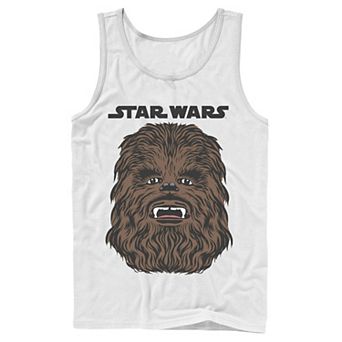 Men's Star Wars Chewbacca Chewie Big Head Logo Tank Top