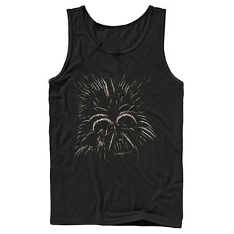 Men's Star Wars Darth Vader Shaped Fireworks Tank Top