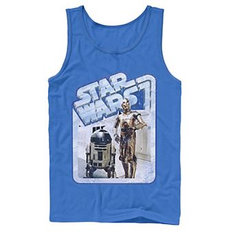 Men's Star Wars Tantive Droids Chrome Border Tank Top