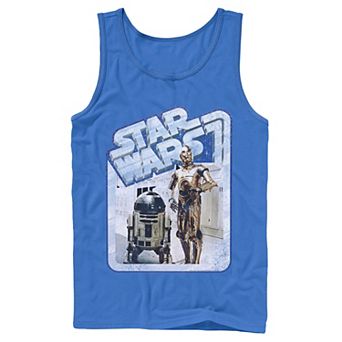 Men's Star Wars Tantive Droids Chrome Border Tank Top