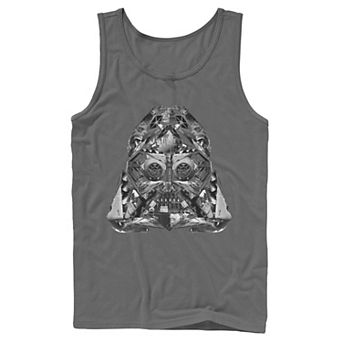 Men's Star Wars Vader Helmet Empire Ship Assembly Tank Top