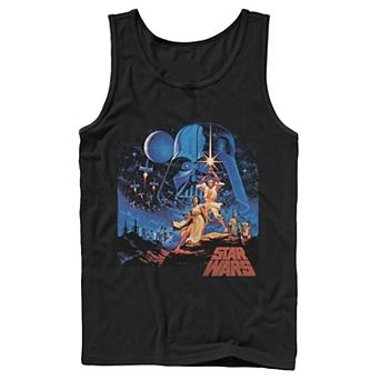 Men's Star Wars A New Hope Classic Vintage Poster Tank Top