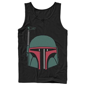 Men's Star Wars Boba Fett Simple Helmet Tank Top