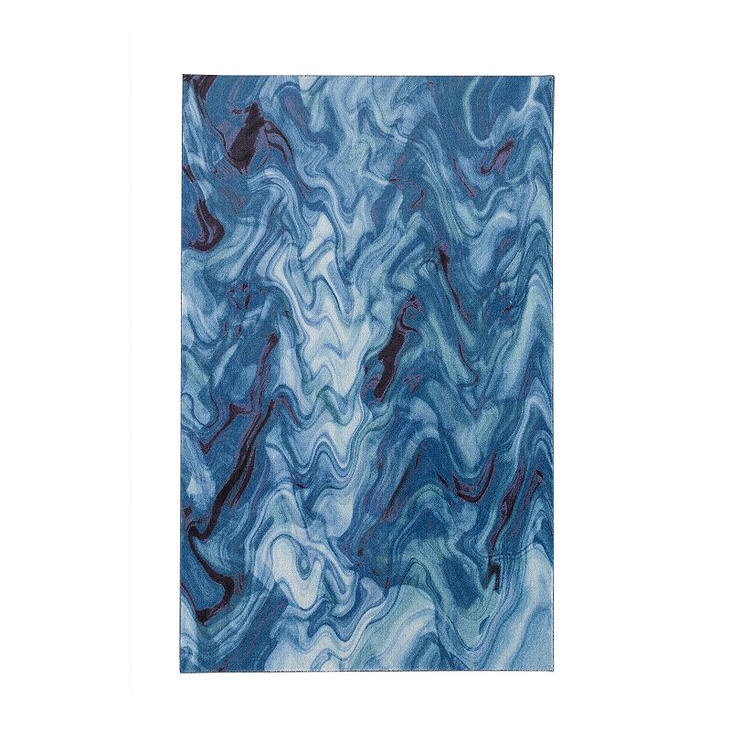Mohawk Home Prismatic EverStrand Wavelength Rug, Blue, 8X10 Ft