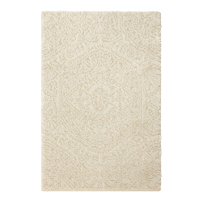 Mohawk Home Loft EverStrand Francesca Cream Shag Rug, White, 6.5Ft Rnd