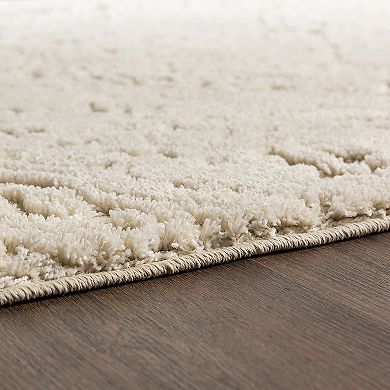 Mohawk Home Loft EverStrand Francesca Cream Shag Rug
