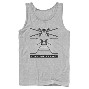 Men's Star Wars Stay On Target Line Art Tank Top