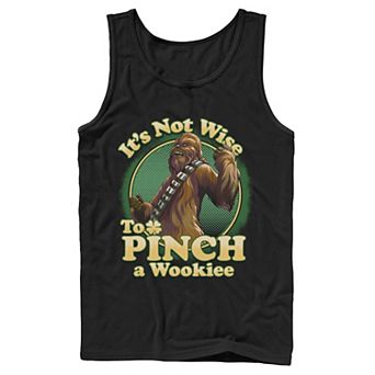 Men's Star Wars Chewbacca It's Not Wise To Pinch A Wookie Tank Top