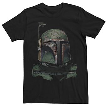 Men's Star Wars Boba Fett Pointillism Helmet Tee