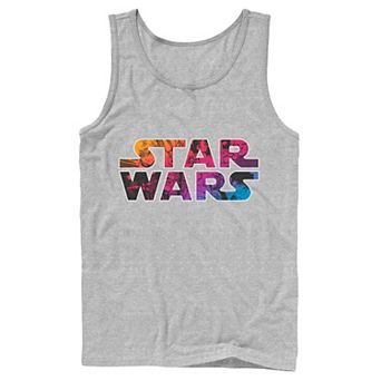 Men's Star Wars Neon Anime Style Tank Top
