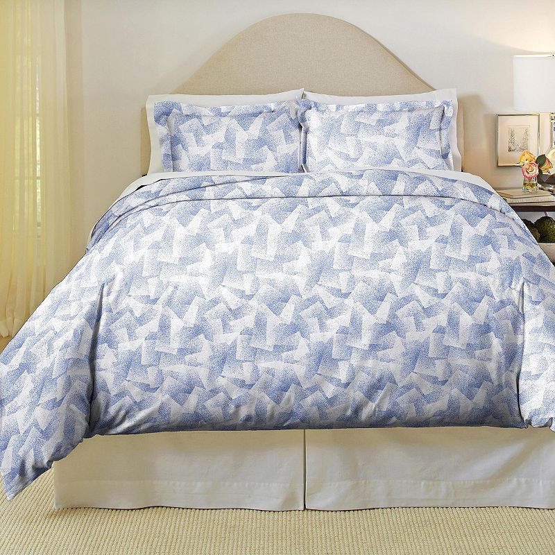 Pointehaven Valentina Duvet Cover Set, Blue, King