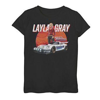 Girls 7-16 Fast And The Furious Spy Guys Layla Car Graphic Tee