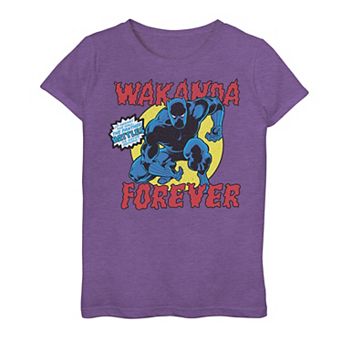 Girls 7-16 Marvel Black Panther Vintage Battle Pose Graphic Tee