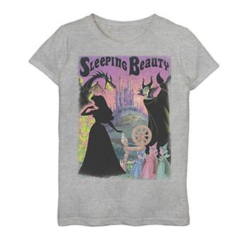 Disney's Sleeping Beauty Girls 7-16 Aurora Maleficent Poster Graphic Tee