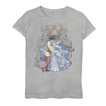 Disney's Cinderella Girls 7-16 Dancing With Prince Charming Colorful Graphic Tee
