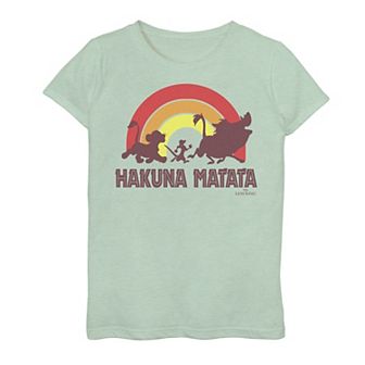 Disney's The Lion King Girls 7-16 Sunset Hakuna Matata Line Up Graphic Tee