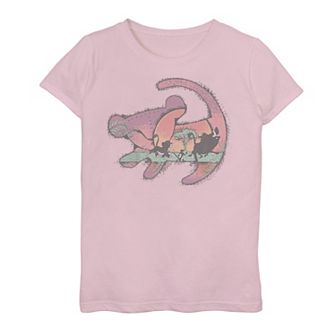 Disney's The Lion King Girls 7-16 Baby Simba Painting Silhouette Graphic Tee