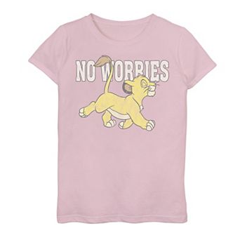 Disney's The Lion King Girls 7-16 Simba No Worries Graphic Tee