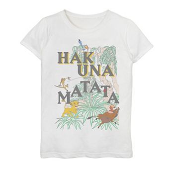 Disney's The Lion King Girls 7-16 Hakuna Matata Mashup Graphic Tee
