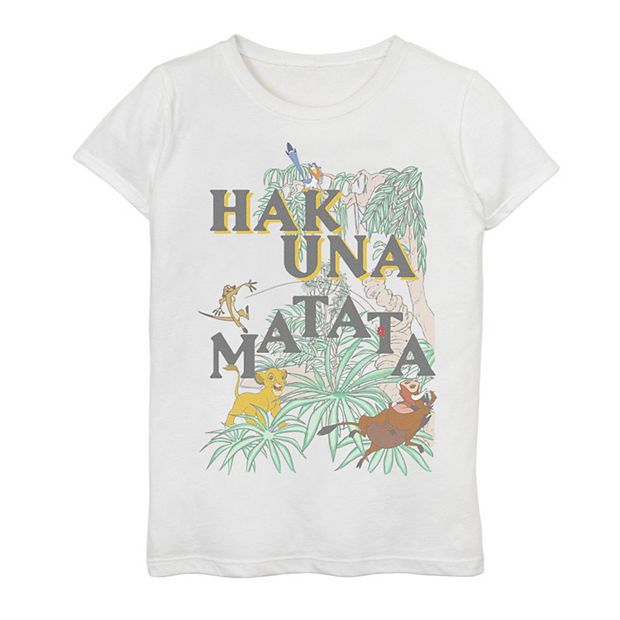 Disney s The Lion King Girls 7 16 Hakuna Matata Mashup Graphic Tee