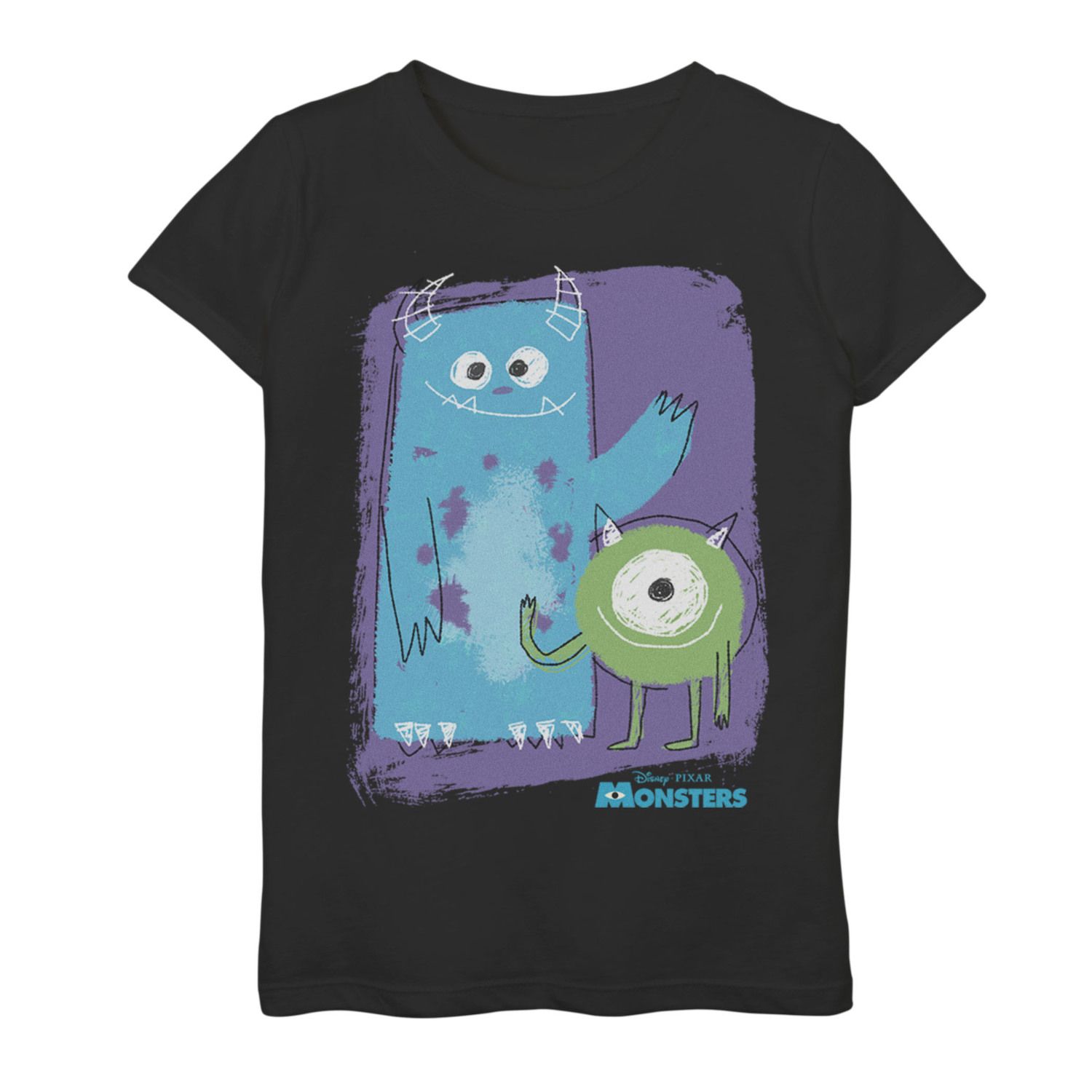 Image for Disney / Pixar s Monsters Inc. Girls 7-16 Mike & Sully Painted Sketch Graphic Tee at Kohl's.