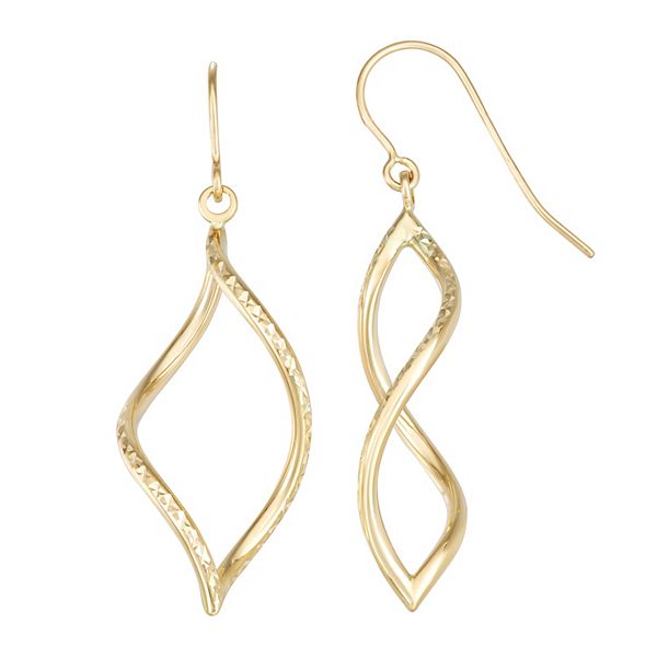 14k gold dangle earrings