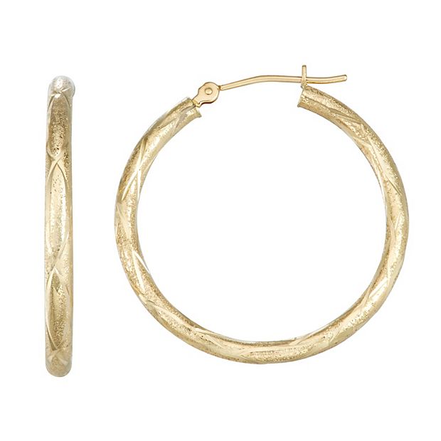 Gold hoop earrings 2024 at kohl's