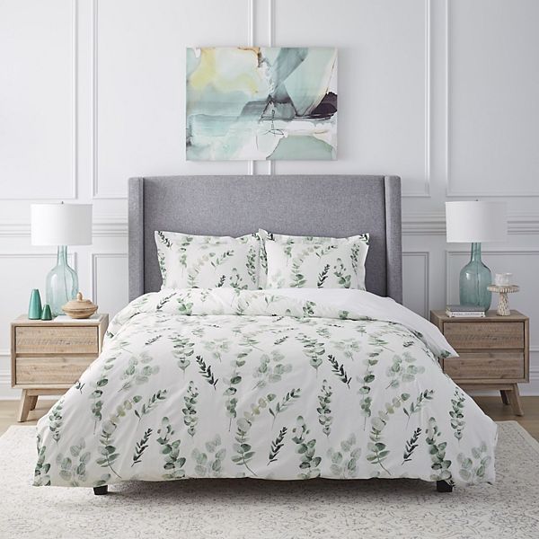 Pointehaven Eucalyptus Duvet Cover Set