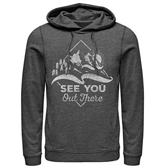 Men's See You Out There Mountain Sunset Theme Hoodie