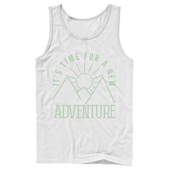 Men's It's Time For A New Adventure Line Art Tank Top