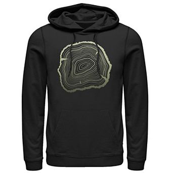 Men's Tree Cross Section Rings Sketch Hoodie