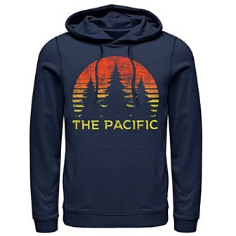 Men's The Pacific Trees Sunset Circle Sketch Hoodie
