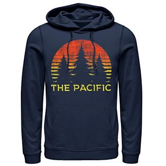 Men's The Pacific Trees Sunset Circle Sketch Hoodie