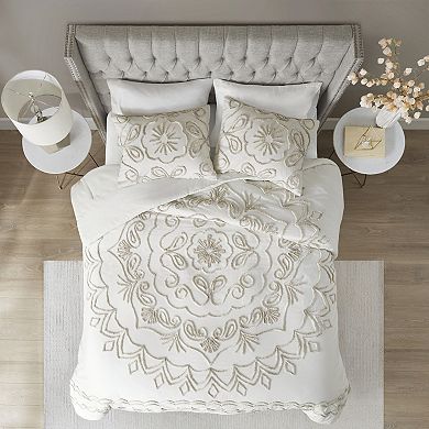 Madison Park Juliana 3-piece Tufted Cotton Chenille Comforter Set
