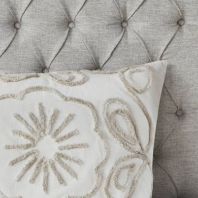 Madison Park Juliana 3-piece Tufted Cotton Chenille Duvet Cover Set