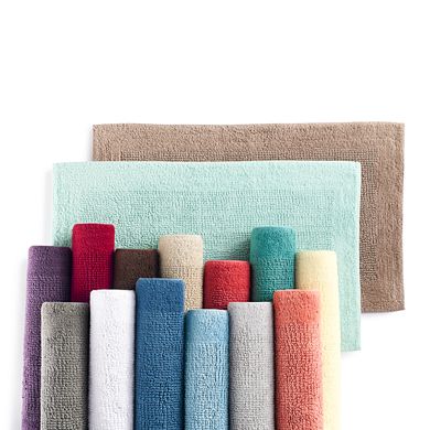 Sonoma Goods For Life® Cotton Reversible Solid Border Bath Rug