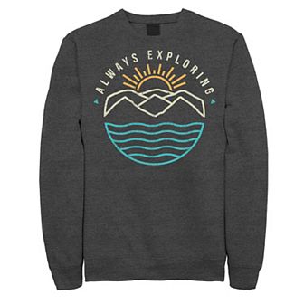 Men's Always Exploring Ocean And Mountains Sweatshirt