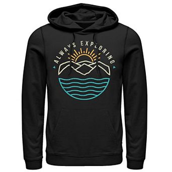 Men's Always Exploring Ocean And Mountains Hoodie
