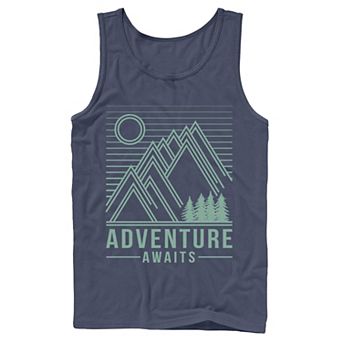 Men's Fifth Sun Adventure Awaits Line Art Tank Top