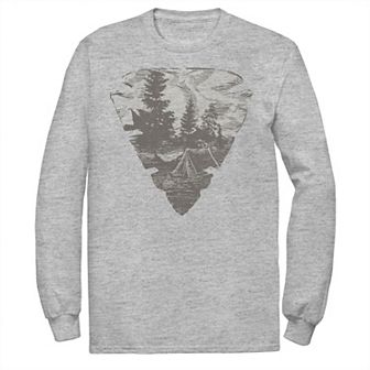 Men's Fifth Sun Arrowhead Camping Sketch Fill Tee