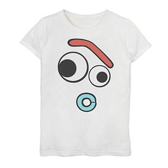 Disney / Pixar's Toy Story 4 Girls 7-16 Forky Large Surprised Face Graphic Tee