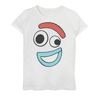 Disney / Pixar's Toy Story 4 Girls 7-16 Forky Large Happy Face Graphic Tee