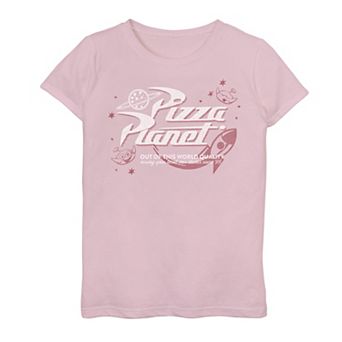 Disney / Pixar's Toy Story Girls 7-16 Vintage Pizza Planet Logo Graphic Tee
