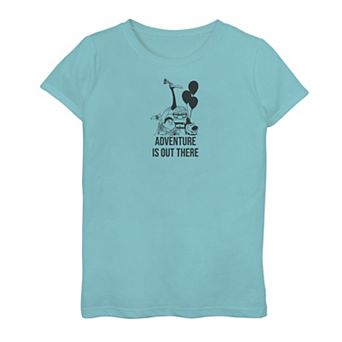 Disney / Pixar's Up Girls 7-16 Group Shot Adventure Is Out There Pocket Graphic Tee