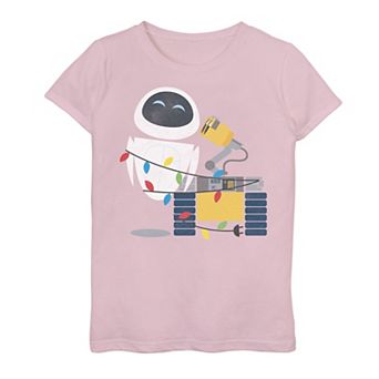 Disney / Pixar's Wall-E Girls 7-16 Eve Christmas Light Wrap Graphic Tee